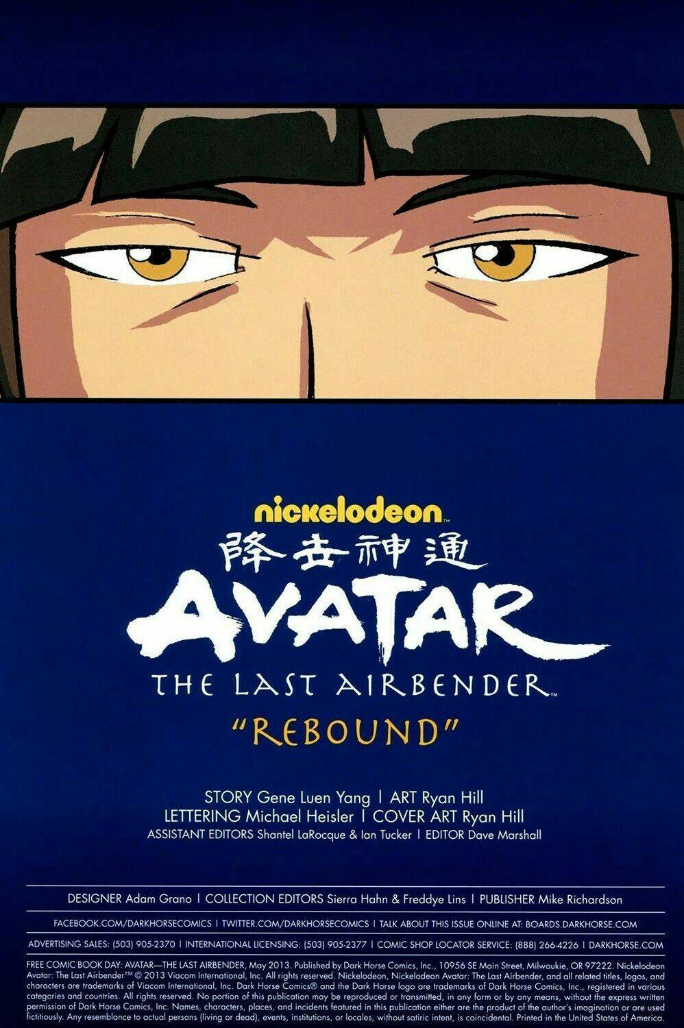 AVATAR: THE LAST AIRBENDER – REBOUND - Trang 1