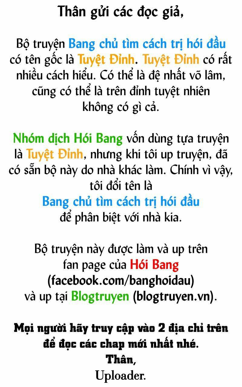 Bang Chủ Đại Nhân Tìm Cách Trị Hói Đầu - Trang 6