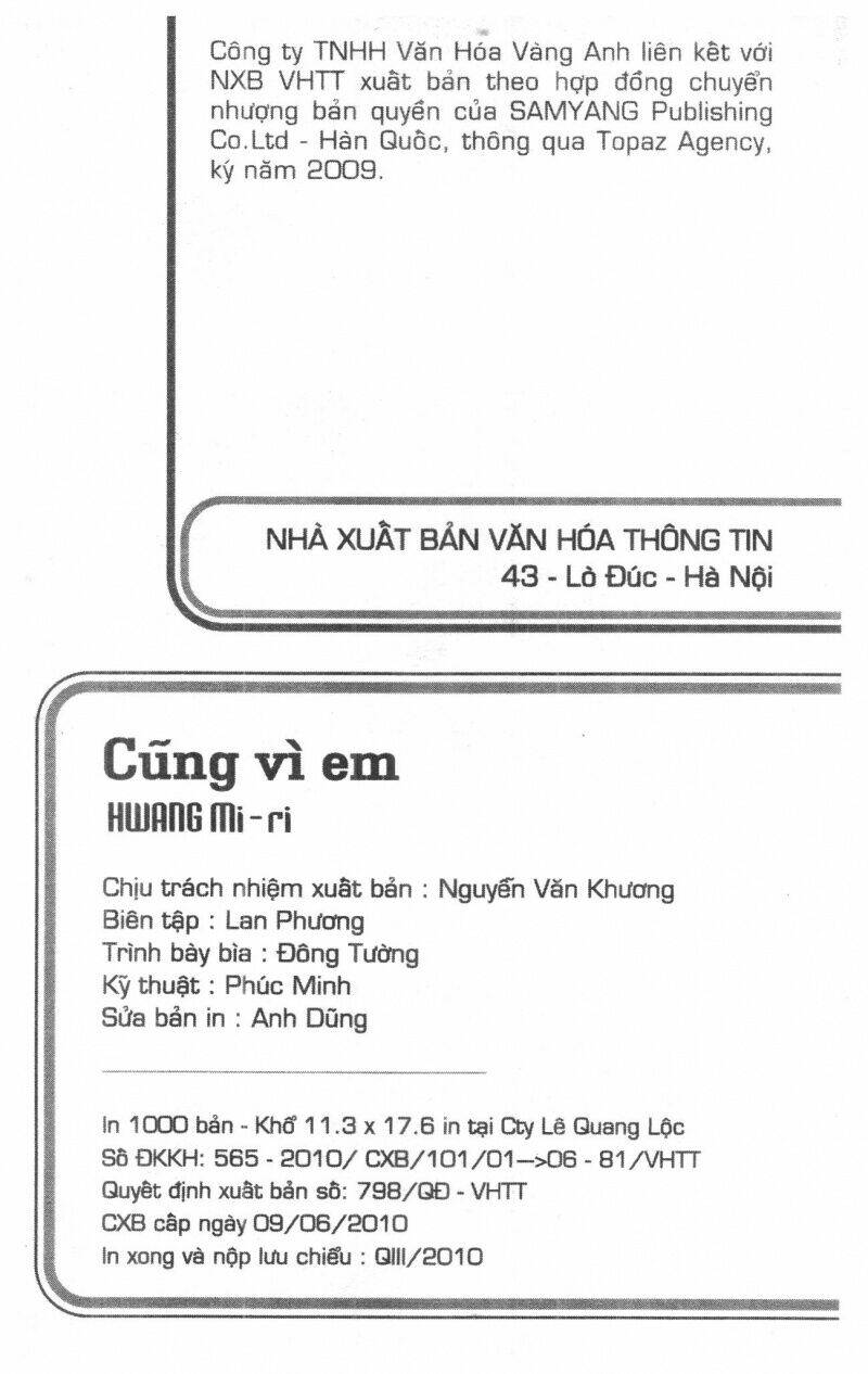 Cũng Vì Em - Trang 1