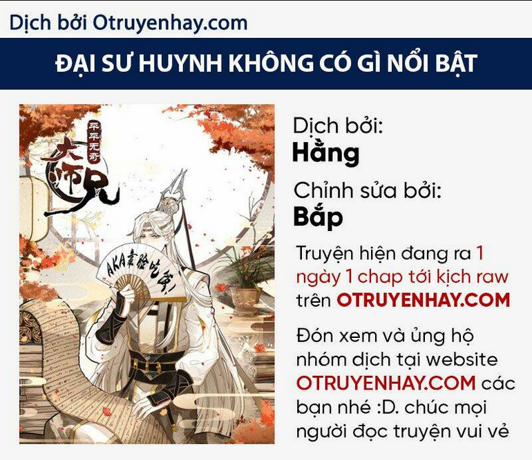 Đại Sư Huynh Không Có Gì Nổi Bật - Chap 1