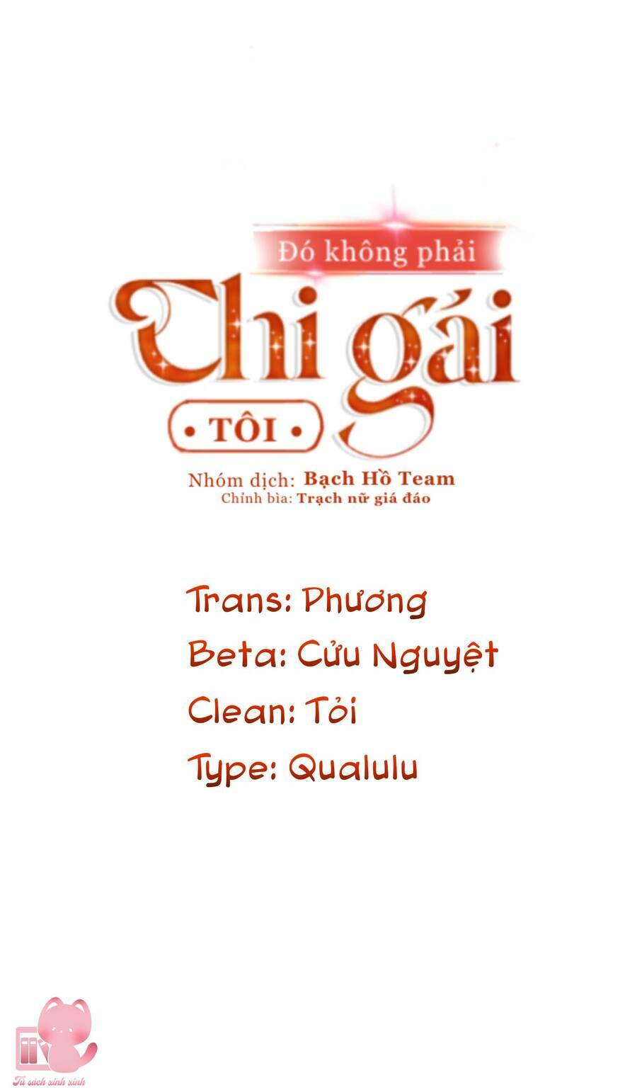 Đó Không Phải Chị Gái Tôi - Trang 1