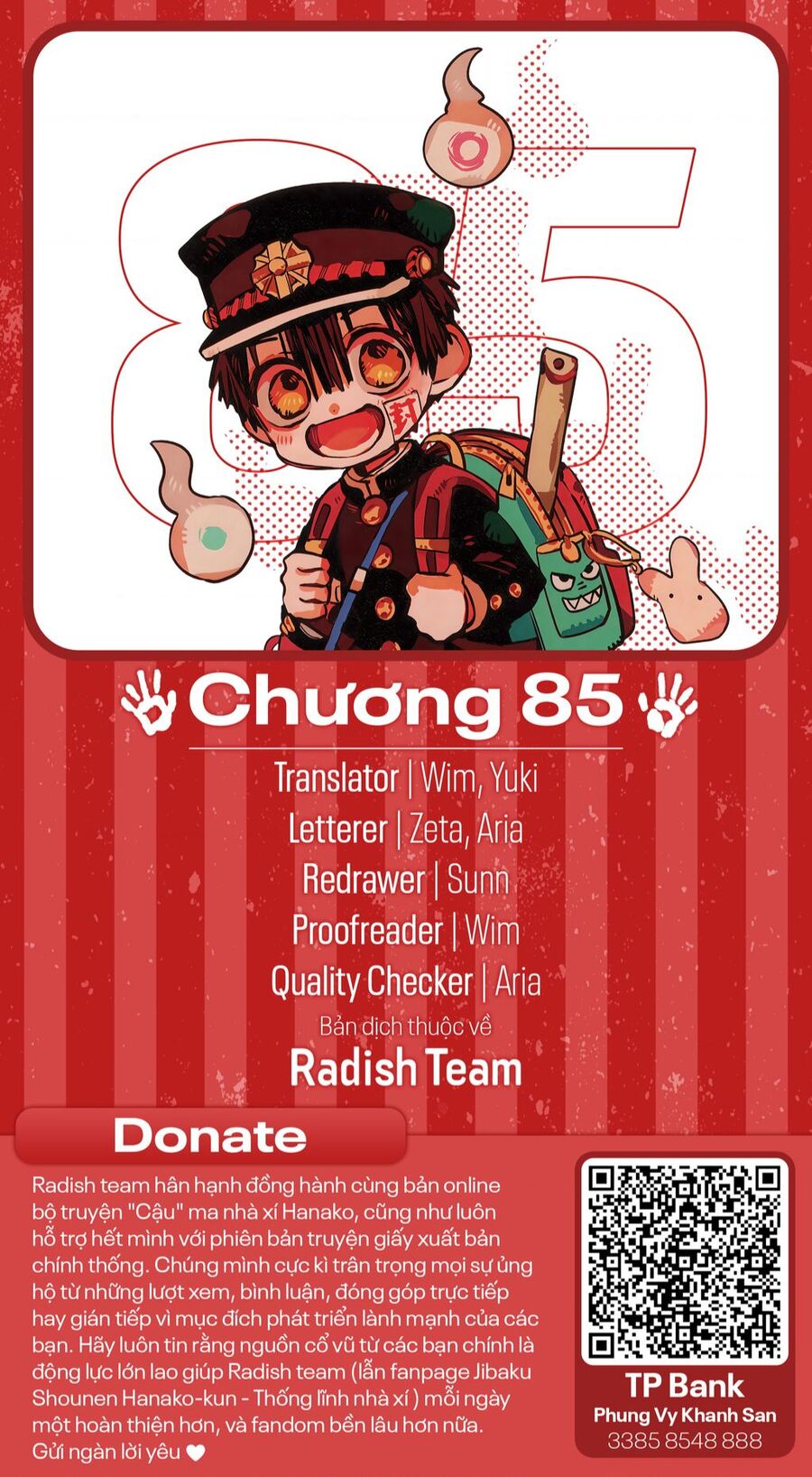 Hanako-Kun Nhà Xí - Chap 85