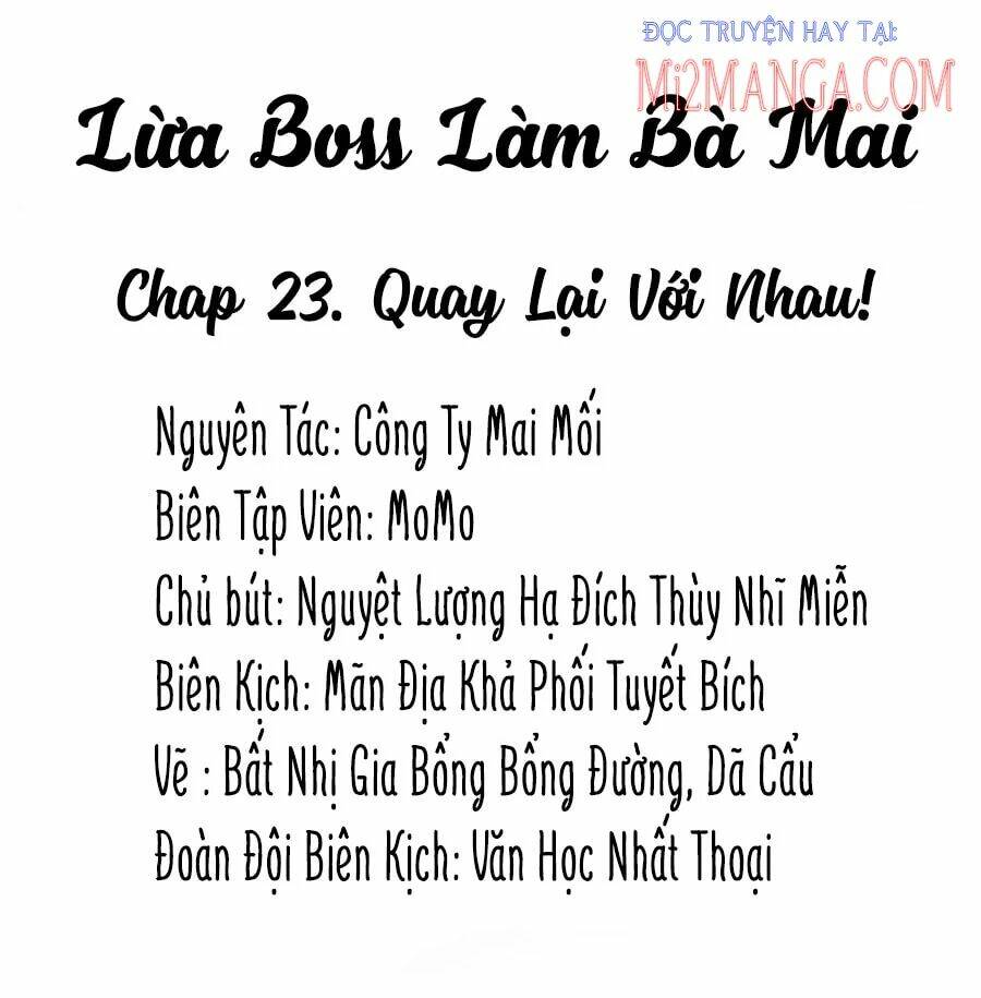 Lừa Boss Làm Bà Mai - Trang 1