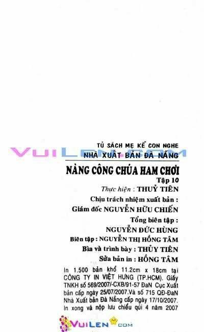 Nàng Công Chúa Ham Chơi - Trang 1