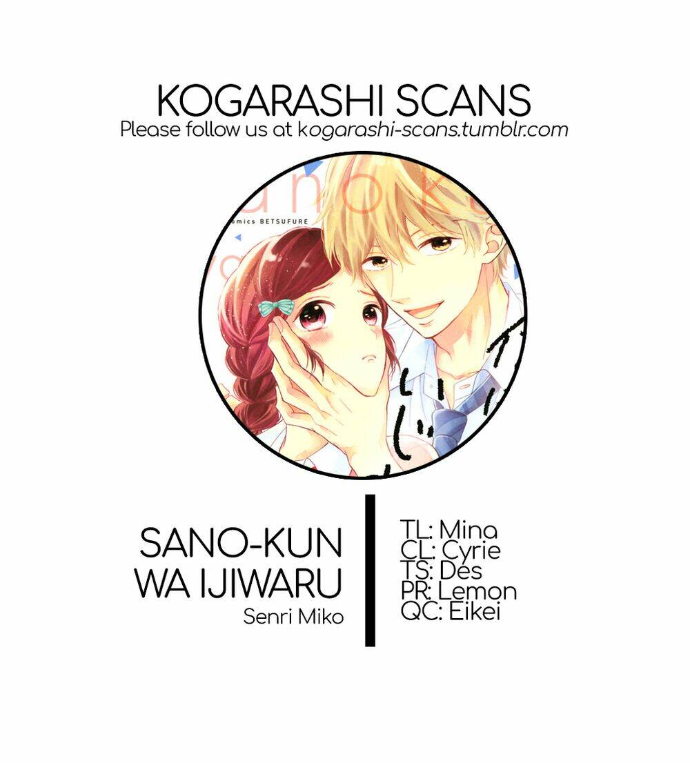 Sano-Kun Wa Ijiwaru - Trang 1