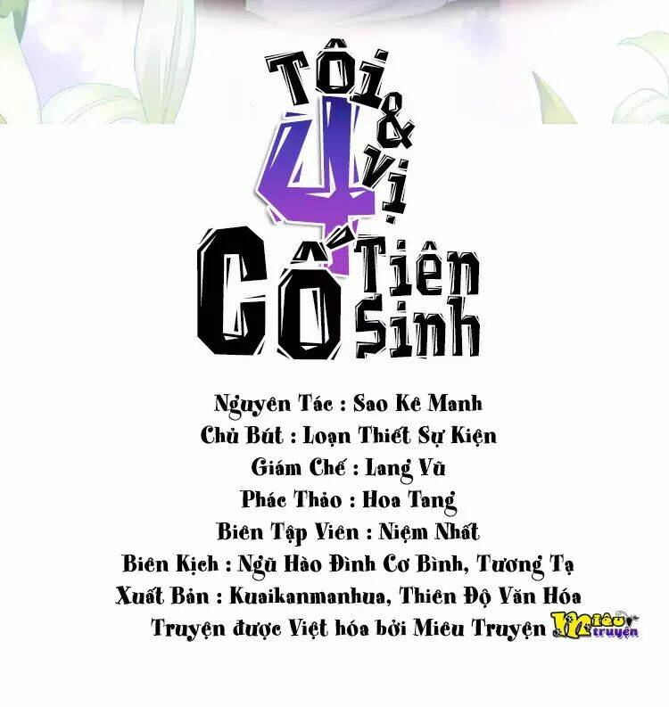 Ta Với Bốn Vị Cố Tiên Sinh - Trang 1