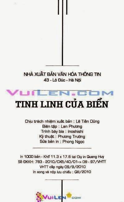 Tinh linh của biển - Trang 1